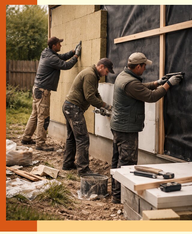 Утепление дачного дома под ключ в Ступино