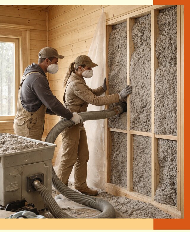 Утепление дачного дома эковатой в Ступино от 1507 руб./м2 — комплексно, ТепломастерСтп