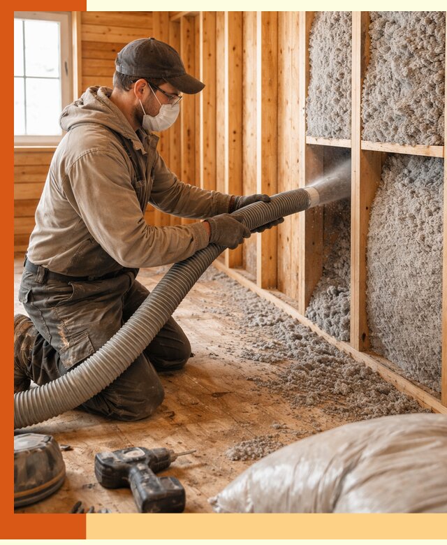 Утепление дачного дома эковатой в Ступино — быстро и надёжно