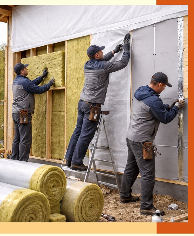 Утепление каркасного дома в Ступино от 4365 руб./м2 — профессионально | ТепломастерСтп