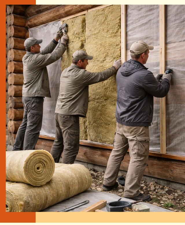 Утепление деревянного дома в Ступино эффективными технологиями