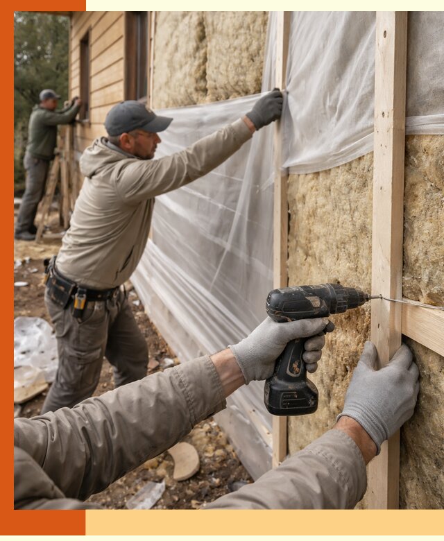 Утепление дома из бруса в Ступино качественно и долговечно