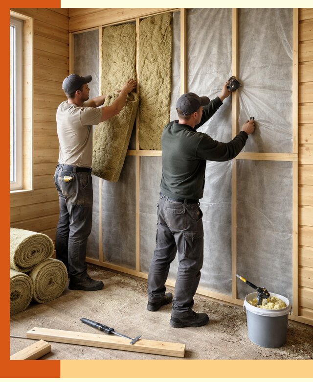 Утепление дома из минибруса в Ступино: комплексные теплоизоляционные работы