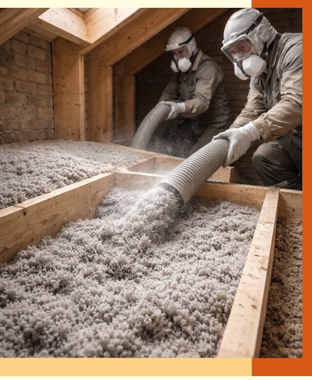 Утепление коттеджа эковатой в Ступино от 2599 руб./м² — комплексная задувка и монтаж | ТепломастерСтп