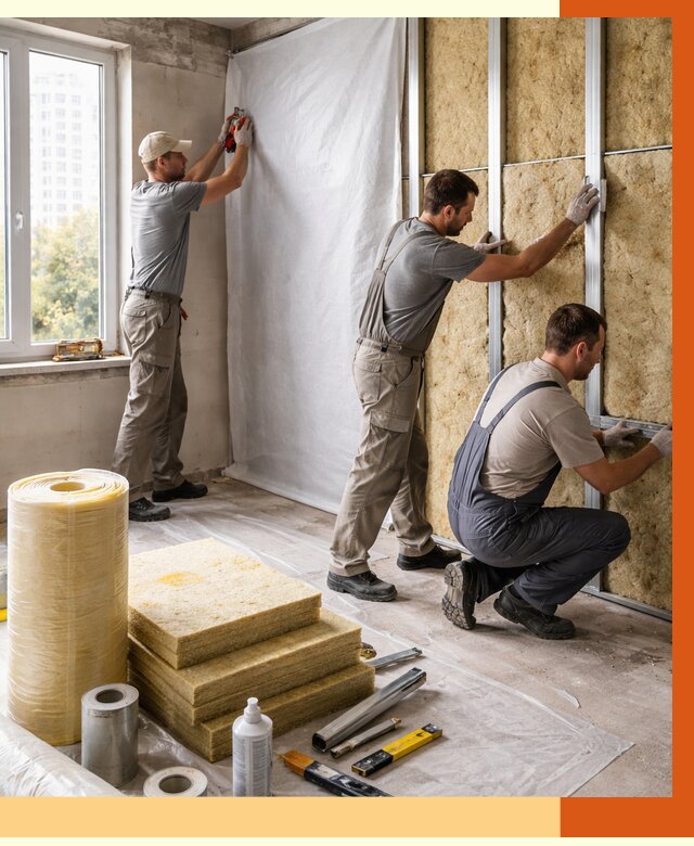 Утепление квартиры в Ступино от 4677 руб/м2 — утеплить квартиру изнутри и снаружи | ТепломастерСтп