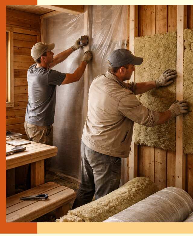 Утепление бани изнутри в Ступино качественно и недорого