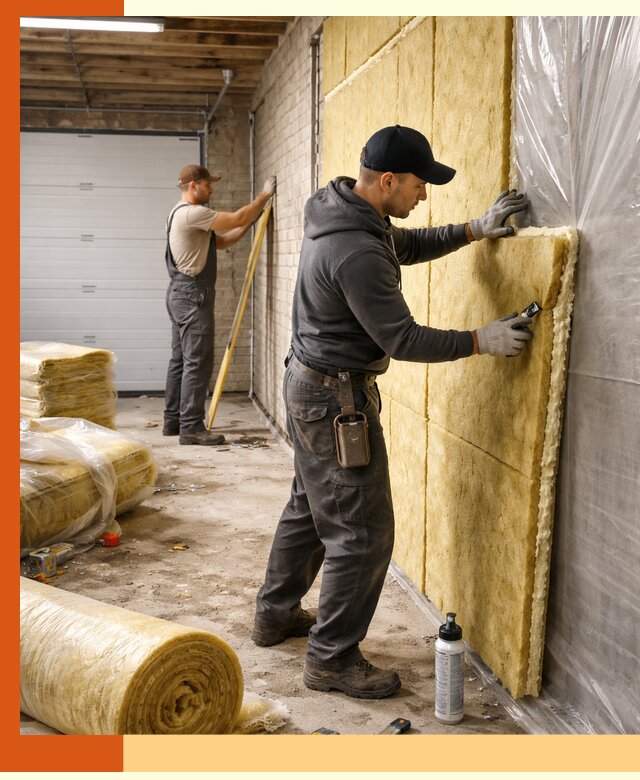 Утепление гаража под ключ в Ступино — все виды теплоизоляции