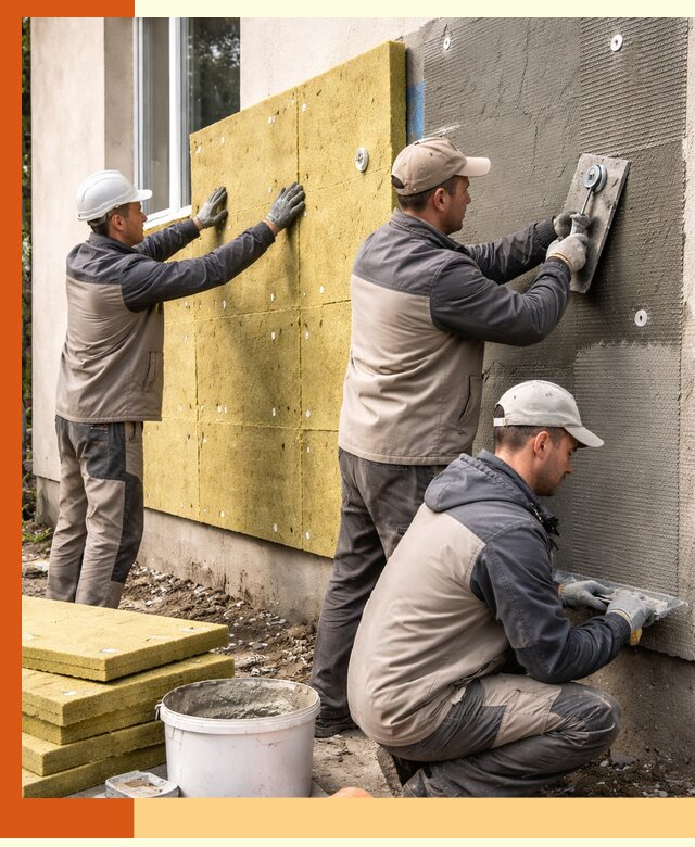 Утепление фасада под штукатурку в Ступино — энергоэффективная технология