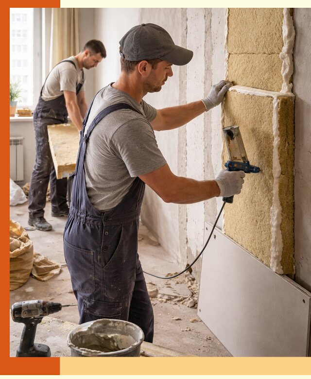 Утепление стен изнутри в Ступино — качественно и эффективно