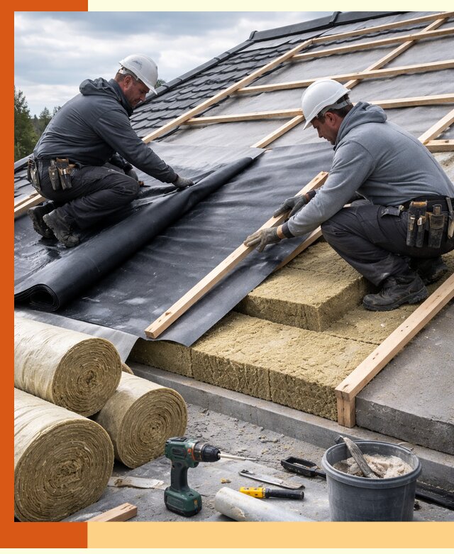 Утепление крыши снаружи в Ступино: профессиональная теплоизоляция