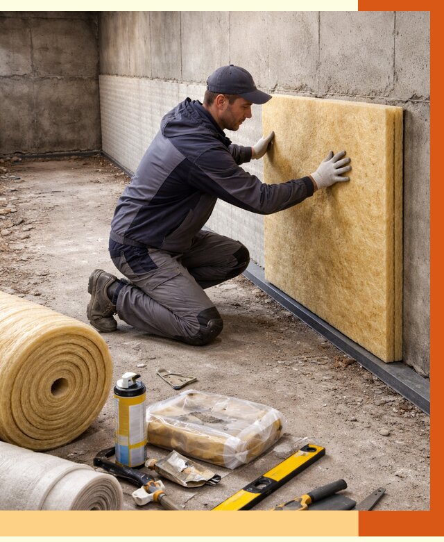 Утепление фундамента изнутри в Ступино от 4365 руб./м2 — работы под ключ | ТепломастерСтп