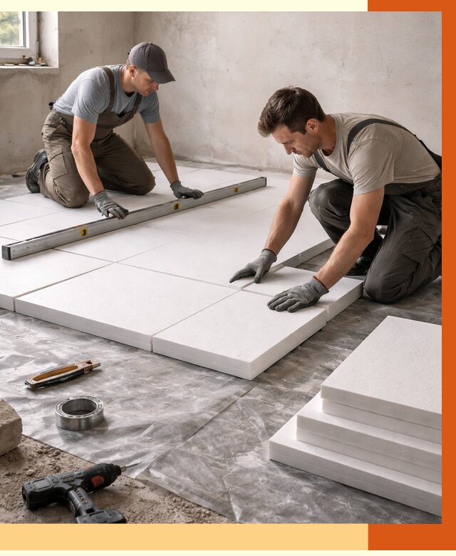 Утепление бетонного пола в Ступино от 2599 руб/м2 — монтаж и цена | ТепломастерСтп