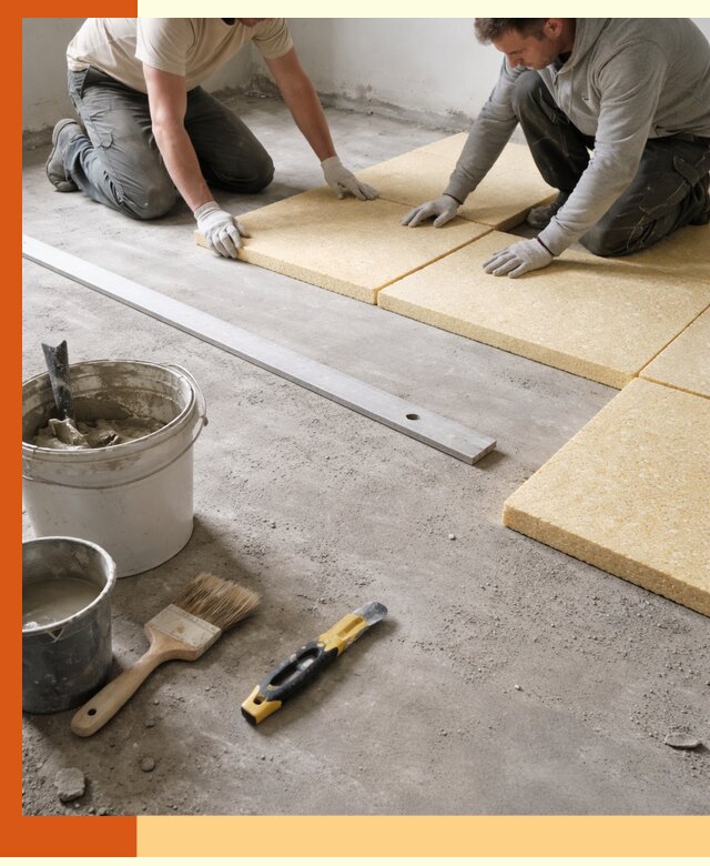 Утепление бетонного пола в Ступино профессионально и недорого