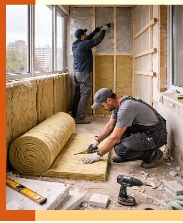 Утепление балкона под ключ в Ступине качественно и быстро