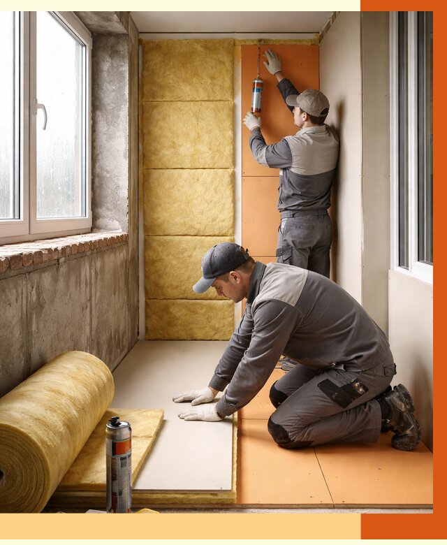 Утепление лоджии под ключ в Ступино от 6756 руб/м2 — комплексное решение | ТепломастерСтп