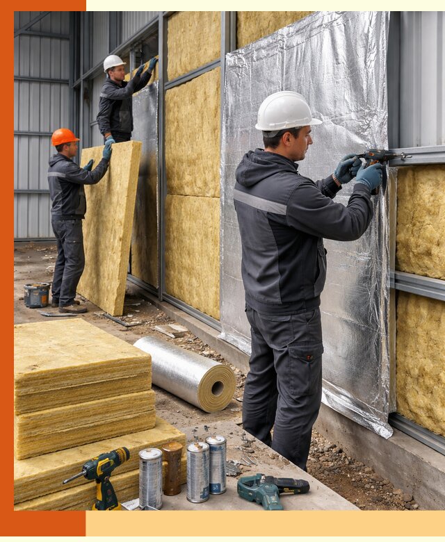 Утепление металлического ангара профессионально в Ступино