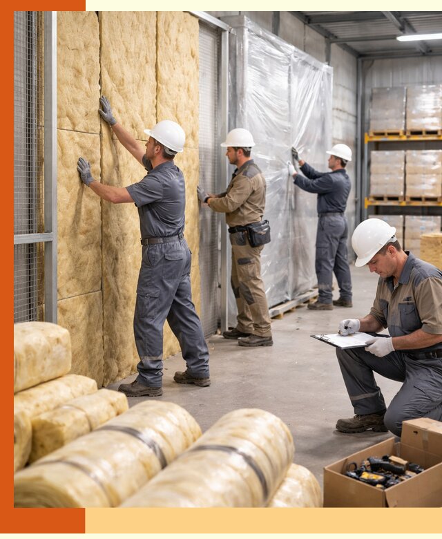 Утепление склада готовой продукции в Ступино качественно и быстро