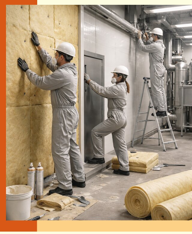 Утепление пищевого цеха под ключ в Ступино