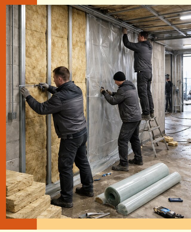 Профессиональное утепление автомойки в Ступино для любого типа помещений