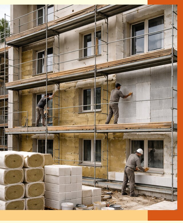 Утепление гостиницы в Ступино от 7484 руб./м2 — комплексно, ППУ, под ключ | ТепломастерСтп