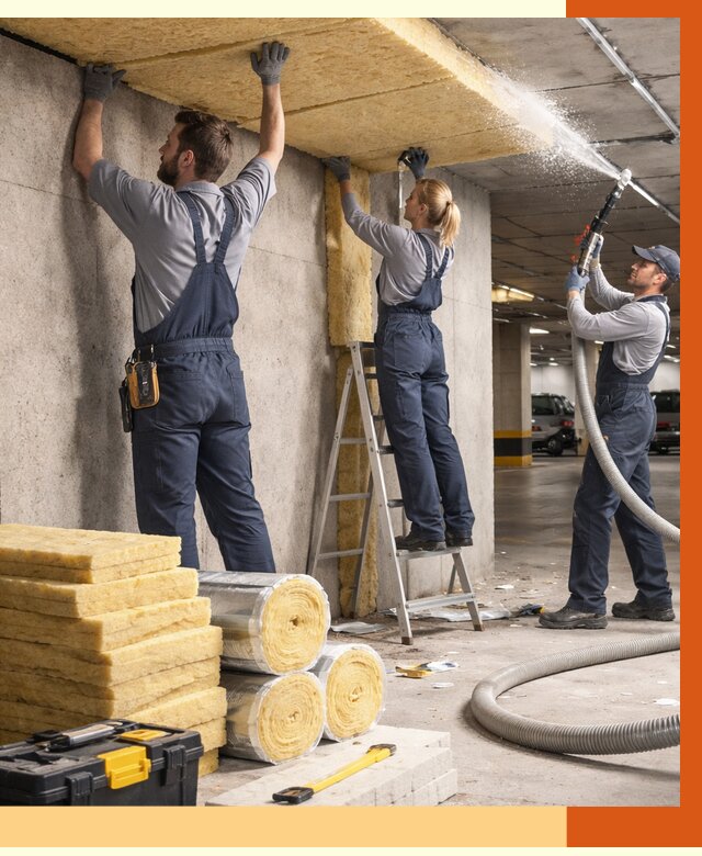 Утепление паркинга в Ступино от 7068 руб./м2 — работы под ключ | ТепломастерСтп