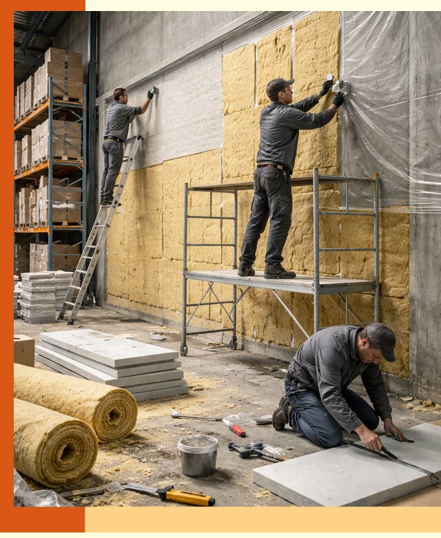 Утепление холодного склада под ключ в Ступино