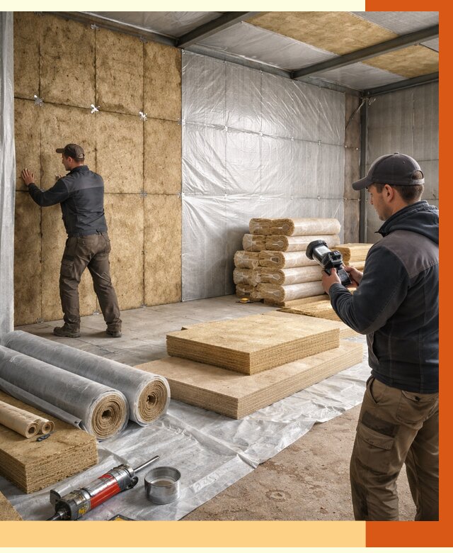 Утепление теплого склада в Ступино под ключ от 11953 руб/м² | ТепломастерСтп