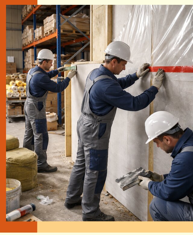 Утепление теплого склада под ключ в Ступино