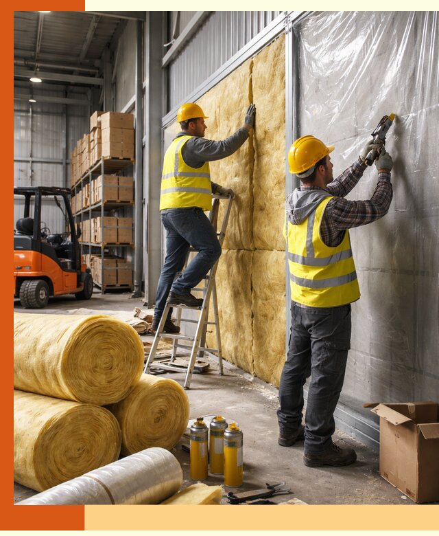 Утепление склада с техникой в Ступино под ключ