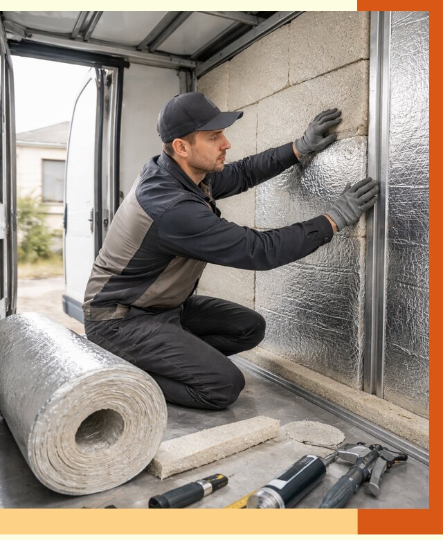 Утепление фургона рефрижератора в Ступино от 12993 руб./м² под ключ | ТепломастерСтп