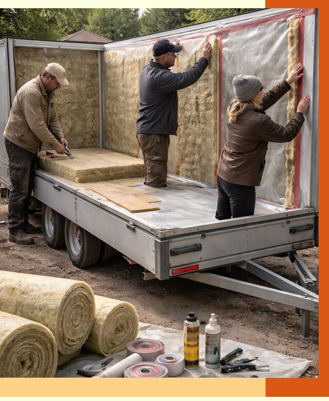 Утепление прицепа в Ступино под ключ от 12993 руб. — комплекс от ТепломастерСтп