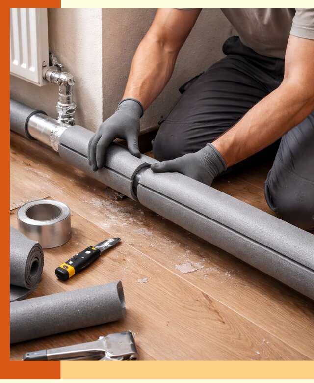 Утепление труб отопления в Ступино: теплоизоляция и защита сети