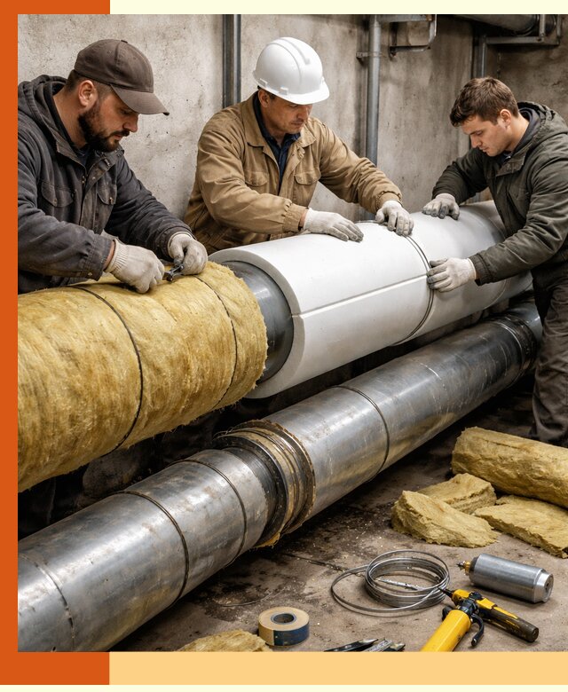 Утепление трубопровода в Ступино с гарантией энергоэффективности