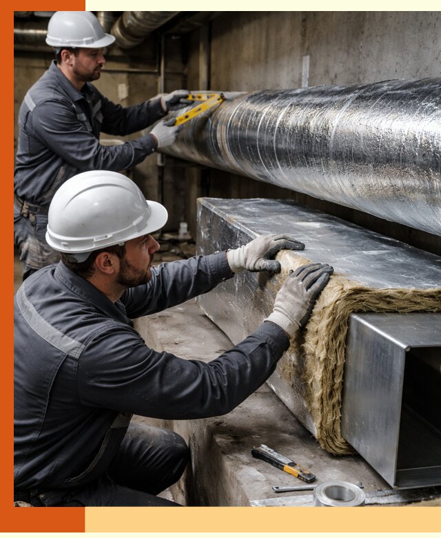 Профессиональное утепление воздуховодов и теплоизоляция в Ступино