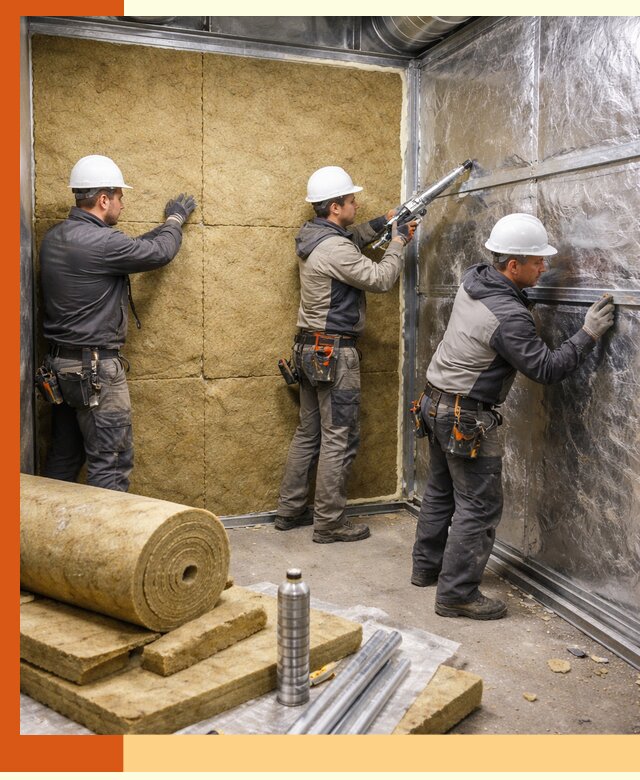 Утепление венткамеры в Ступино — качественная теплоизоляция и шумопоглощение