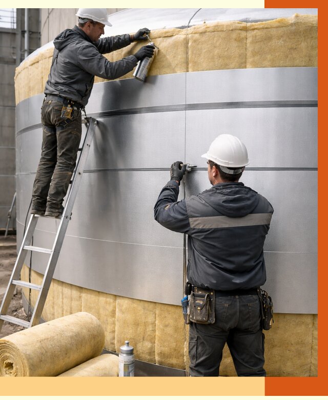 Утепление цистерны в Ступино пенополиуретаном от 15071 руб. под ключ | ТепломастерСтп