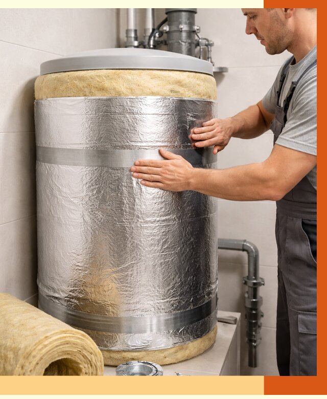 Утепление бойлера в Ступино от 4677 руб. под ключ | Утепление ППУ | ТепломастерСтп