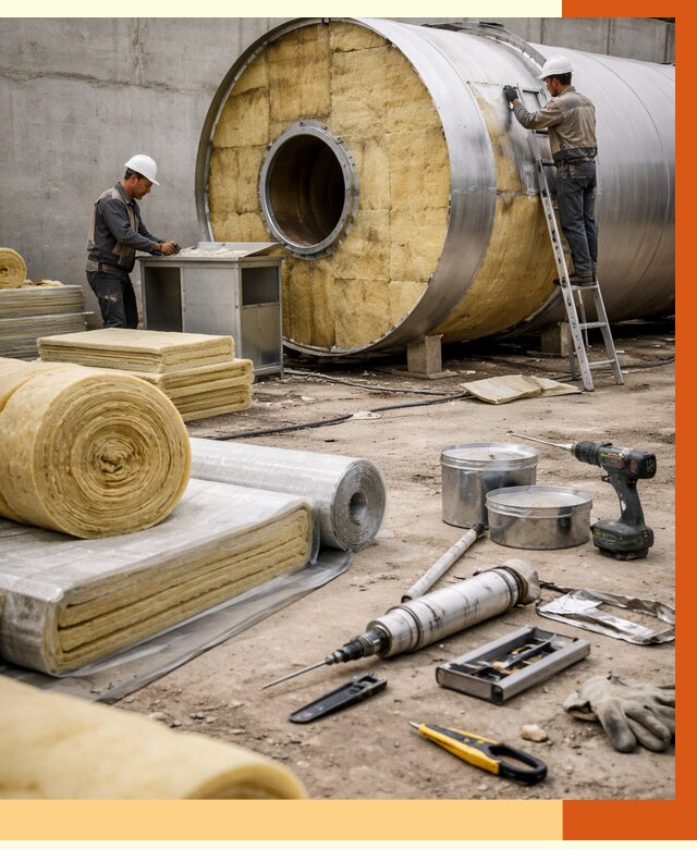 Утепление резервуара с топливом в Ступино от 28584 руб. под ключ | ТепломастерСтп