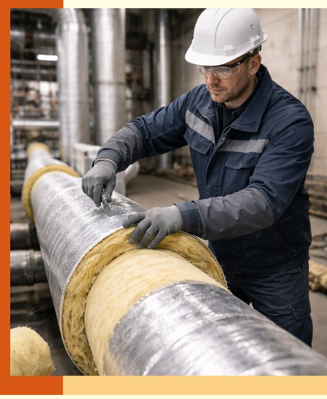 Утепление технологического оборудования и заводских установок в Ступино