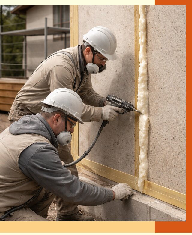 Утепление сип панелей ППУ в Ступино от 4989 руб. под ключ | ТепломастерСтп