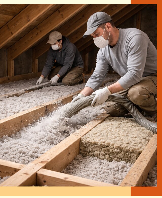 Заполнение полостей чердачного перекрытия в Ступино от 4677 руб. | ТепломастерСтп