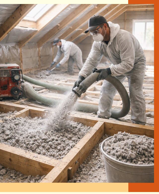 Утепление эковатой в Ступино от 3066 руб./м2 — монтаж и задувка | ТепломастерСтп