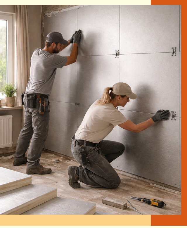 Утепление PIR панелями в Ступино от 4365 руб. под ключ | ТепломастерСтп