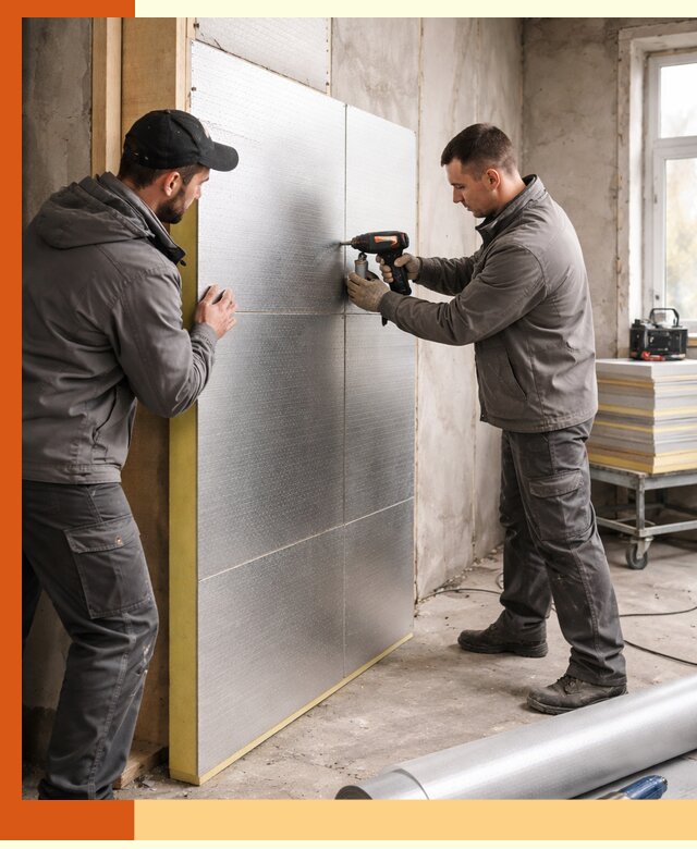 Утепление PIR панелями домов и зданий в Ступино