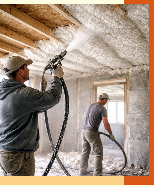 Утепление пеноизолом в Ступино от 1663 руб./м2 под ключ | ТепломастерСтп