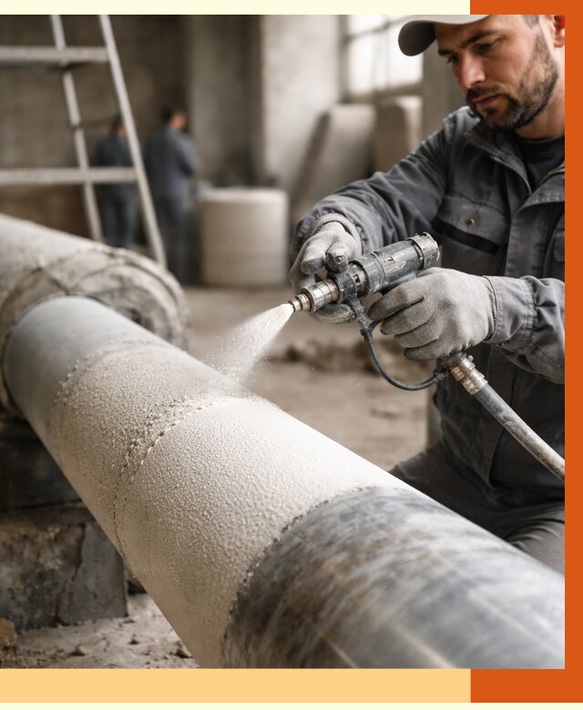 Утепление труб жидкой теплоизоляцией в Ступино от 7796 руб. под ключ | ТепломастерСтп