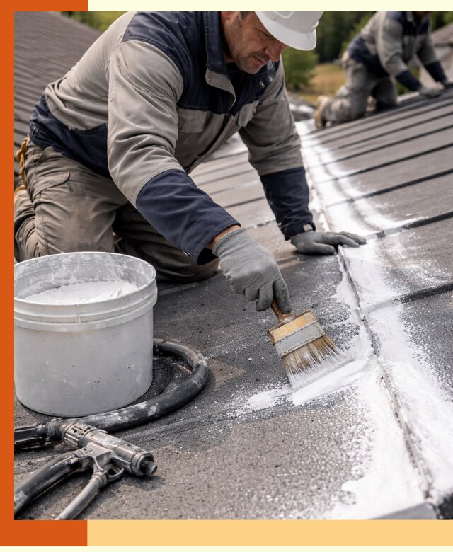 Утепление кровли жидкой теплоизоляцией в Ступино