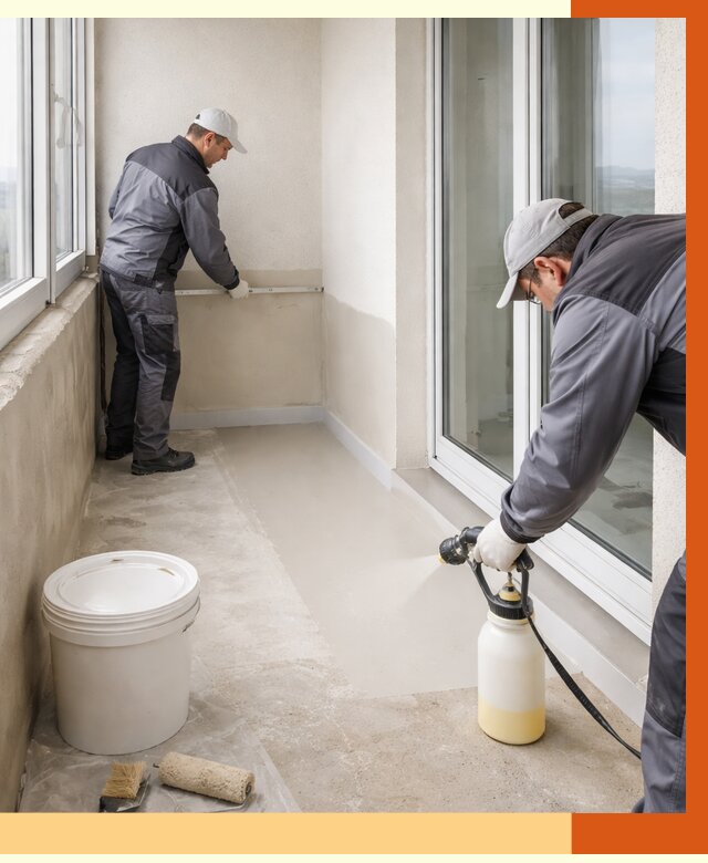 Утепление балкона жидкой теплоизоляцией в Ступино от 5977 руб./м2 | ТепломастерСтп