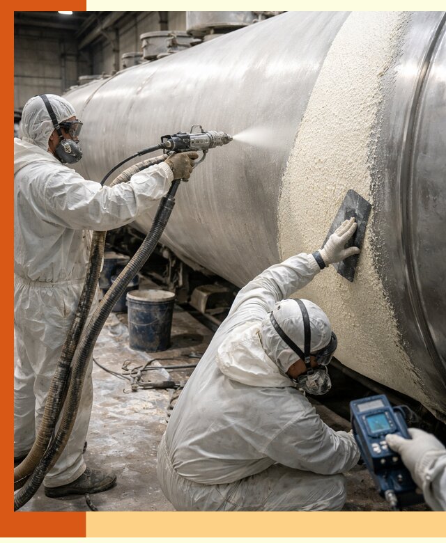 Утепление автоцистерн жидкой теплоизоляцией в Ступино