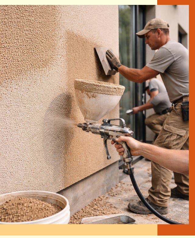 Утепление фасада жидкой пробкой в Ступино от 4989 руб./м² под ключ | ТепломастерСтп